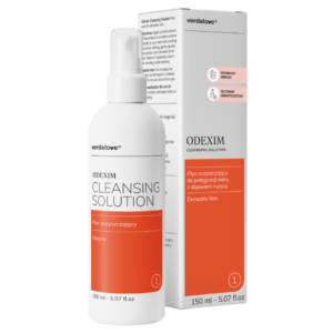 Odexim płyn oczyszczający twarz, nużyca