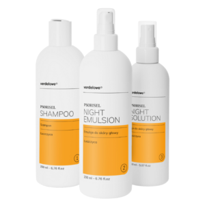 Psorisel zestaw na łuszczycę do skóry głowy